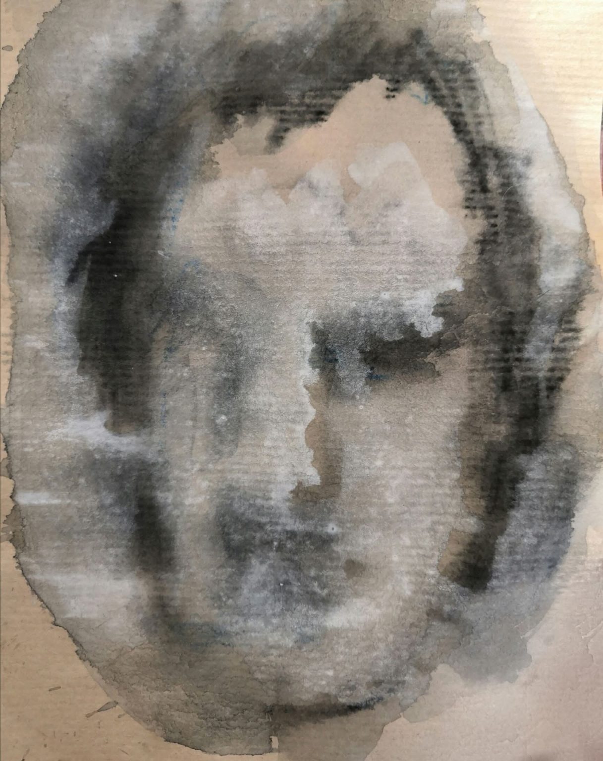 crayon de couleur / gouache